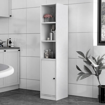 Ντουλάπι κουζίνας - μπάνιου Felix Flat  χρώμα λευκό 33,6x40x166,8εκ.