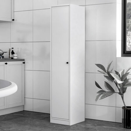 Ντουλάπι κουζίνας - μπάνιου Felix Flat  χρώμα λευκό 33,6x40x166,8εκ.
