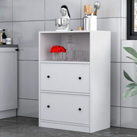 Ντουλάπι κουζίνας - μπάνιου Felix Flat  χρώμα λευκό 65,4x40x103,2εκ.