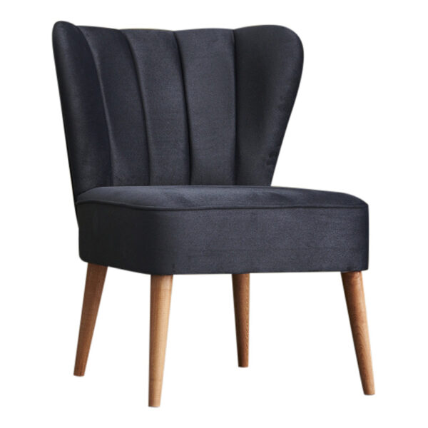 Καρέκλα Layla  υφασμάτινη χρώμα ανθρακί 64x59x84εκ.