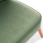 Καρέκλα Layla  υφασμάτινη χρώμα πράσινο 64x59x84εκ.