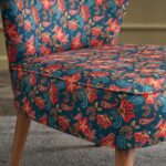 Καρέκλα Viola  υφασμάτινη χρώμα πολύχρωμη floral 65x57x80εκ.