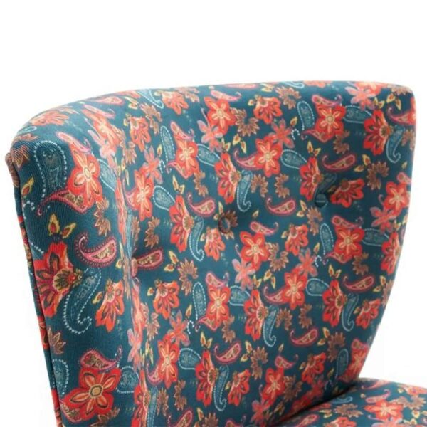 Καρέκλα Viola  υφασμάτινη χρώμα πολύχρωμη floral 65x57x80εκ.