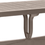 Σετ τραπεζαρία κήπου Callan  5τμχ πολυπροπυλενίου τραπέζι 140x70 - πολυθρόνα recycled χρώμα cappuccino S_GP046-0003,2+GP046-0001,3x4
