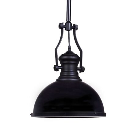 Artekko Billiard Μεταλλικό Iindustrial Μαύρο Φωτιστικό Οροφής (E27)