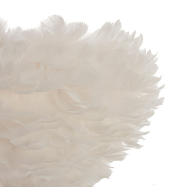 Feather Φωτιστικό Οροφής 3φωτο (Ε27) με Λευκά Φτερά (47x47x25)cm