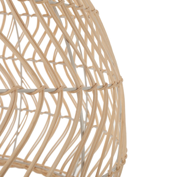 Bamboo Φωτιστικό Οροφής Μονόφωτο (Ε27) Φυσική Απόχρωση (55x55x40)cm
