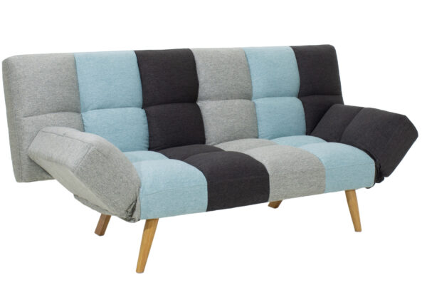 Καναπές - κρεβάτι 3θέσιος Freddo  με ύφασμα πολύχρωμο 182x81x84εκ