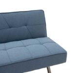 Καναπές-κρεβάτι Travis  3θέσιος με ύφασμα ανοικτό μπλε 175x83x74εκ