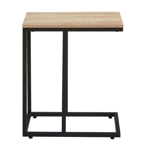 SUPPORT SIDE TABLE SONOMA ΜΑΥΡΟ 50x30xH61cm