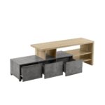 NEUTRAL TV STAND CEMENT ΣΚΟΥΡΟ SONOMA 160x39,5xH50cm