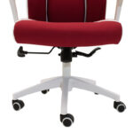 Καρέκλα γραφείου διευθυντή MOMENTUM Bucket  κόκκινο υφάσμα Mesh-πλάτη pu λευκό