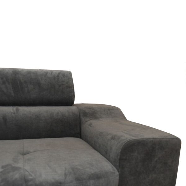 Καναπές Κρεβάτι Γωνιακός  CASABLANCA Σκούρο Γκρι 280x203x78-93cm