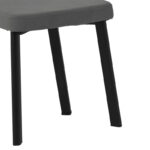 Καρέκλα Joley  ανθρακί βελούδο-πόδι μαύρο μέταλλο 45x39x86.5εκ