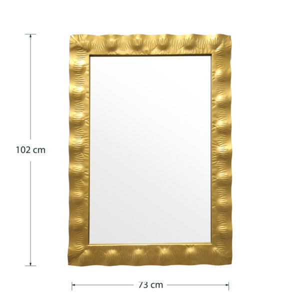 Καθρέπτης Fezco  χρυσό 72x3x102εκ