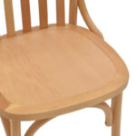Καρέκλα Flisbie  φυσικό ξύλο οξιάς 46x48x86εκ