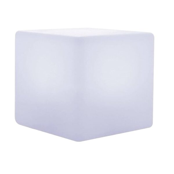 Cube Διακοσμητικό Φωτιστικό Κύβος Led Πλαστικό Άσπρο (40x40x40)cm