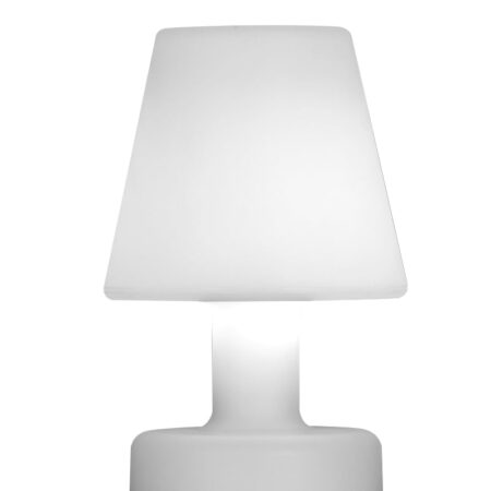 Lamp Διακοσμητικό Φωτιστικό σε Σχήμα Λάμπας Led Πλαστικό Άσπρο (16x16x25)cm