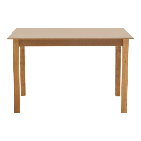 Τραπέζι Zolenio  μασίφ ξύλο οξιάς με επιφάνεια mdf λούστρο καρυδί 120x80x76εκ