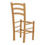 Καρέκλα καφενείου Marf  μασίφ ξύλο οξιάς λούστρο καρυδί 41x42x92εκ