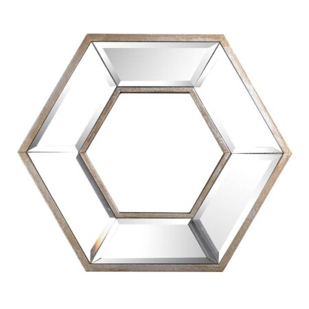 Ebrid Καθρέπτης Τοίχου Χρυσός (35x4x31)cm