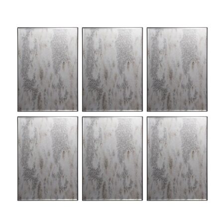 Lah Καθρέπτες Τοίχου Διακοσμητικοί Σετ/6 (39x2x52)cm