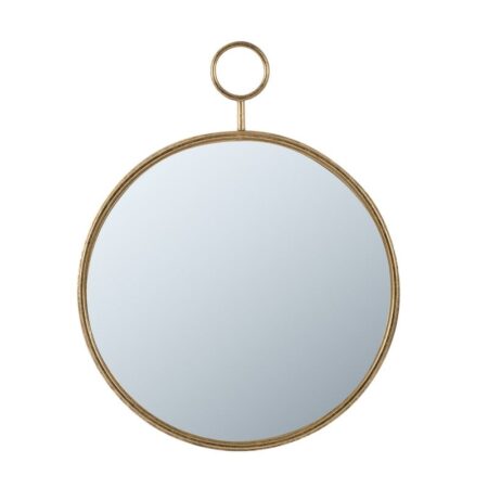 Mirror Καθρέπτης Τοίχου Μέταλλο/Γυαλί Χρυσό (57x4.5x72)cm