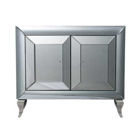 Sherde MDF Wood and Mirror Storage Cabinet (100x39x86)cm