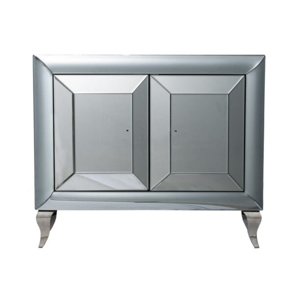 Sherde MDF Wood and Mirror Storage Cabinet (100x39x86)cm