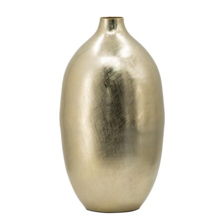 Trophy Διακοσμητικό Βάζο Αλουμίνιο Χρυσό (21x21x47)cm