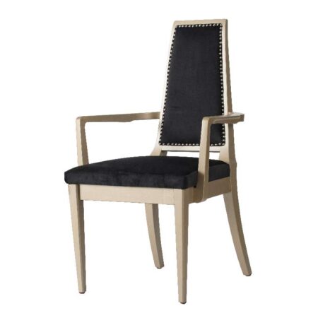 Pleikle Καρέκλα Τραπεζαρίας Βελούδινη με Μπράτσο (53x51x99)cm