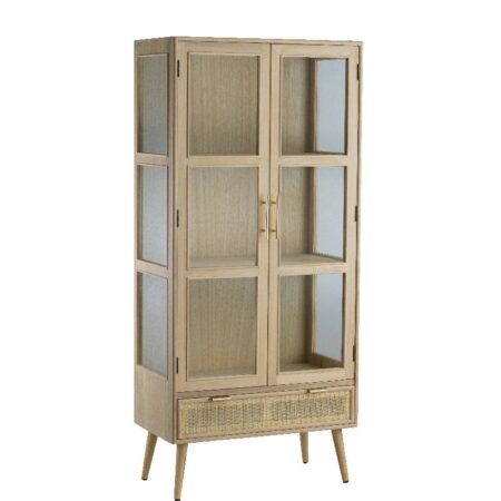 Pru MDF Display Cabinet (72x39x159)cm