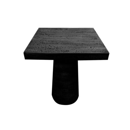 Taric Τραπέζι Βοηθητικό Τσιμεντένιο Μαύρο (50.8x50.8x61)cm
