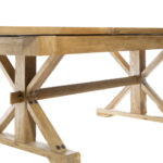 Τραπέζι τραπεζαρίας ανοιγόμενο από ξύλο μασίφ (180/260x100x78)cm