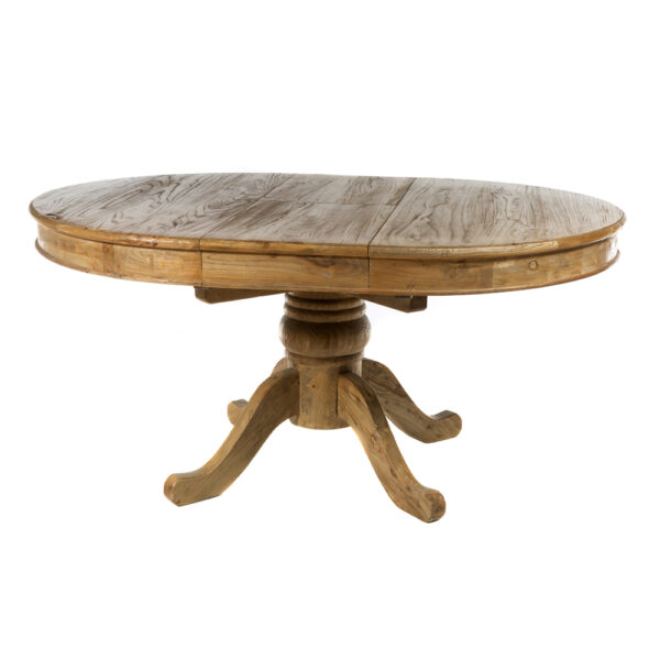 Τραπέζι τραπεζαρίας ανοιγόμενο από ξύλο μασίφ (125/165x125x78)cm