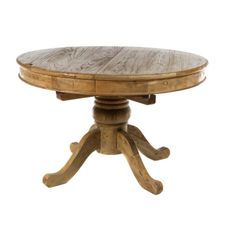 Τραπέζι τραπεζαρίας ανοιγόμενο από ξύλο μασίφ (125/165x125x78)cm