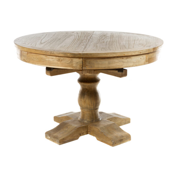 Τραπέζι τραπεζαρίας ανοιγόμενο από ξύλο μασίφ (120/160x120x78)cm