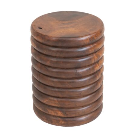 Woody Βοηθητικό Τραπέζι από Ξύλο Suar Φυσικό (32x32x42)cm
