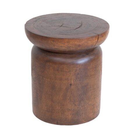 Woody Βοηθητικό Τραπέζι από Ξύλο Suar Φυσικό (42x42x42)cm