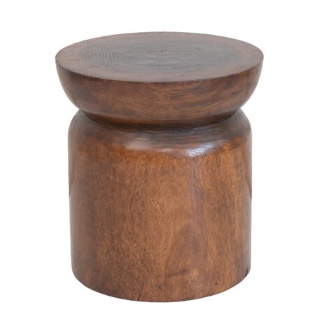 Woody Βοηθητικό Τραπέζι από Ξύλο Suar Φυσικό (47x47x52)cm