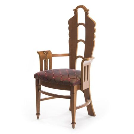 Ecraebsi Καρέκλα Ύφασμα με Ρόμβους "Art Deco" (64x46x114)cm