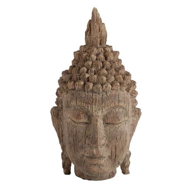 Buddha Διακοσμητικό Κεφάλι Βούδα Καφέ (11x10.9x20.3)cm