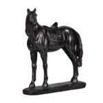 Horse Διακοσμητικό Άλογο Ρητίνη Σκούρο Καφέ (23.1x10.2x24.1)cm