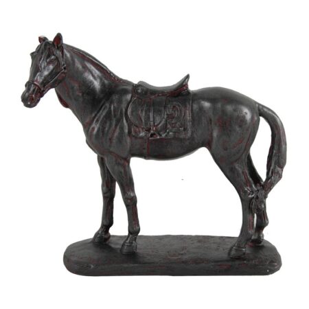 Artekko Horse Διακοσμητικό Άλογο Ρητίνη Σκούρο Καφέ (23.1x10.2x24.1)cm