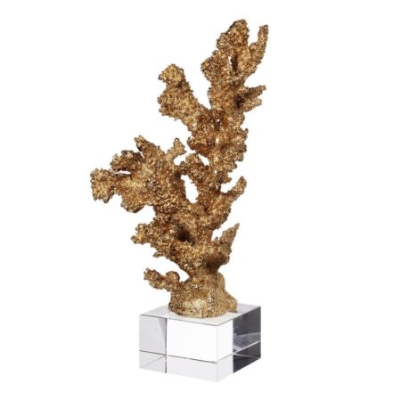 Artekko Neeth Κοράλι Διακοσμητικό σε Γυάλινη Βάση (15x15x32)cm