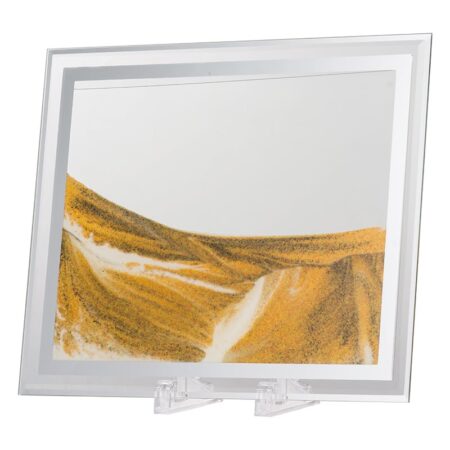 UXeir Καδράκι Γυάλινο με Κινούμενη Άμμο και Πλαστική Βάση (30x8x25)cm