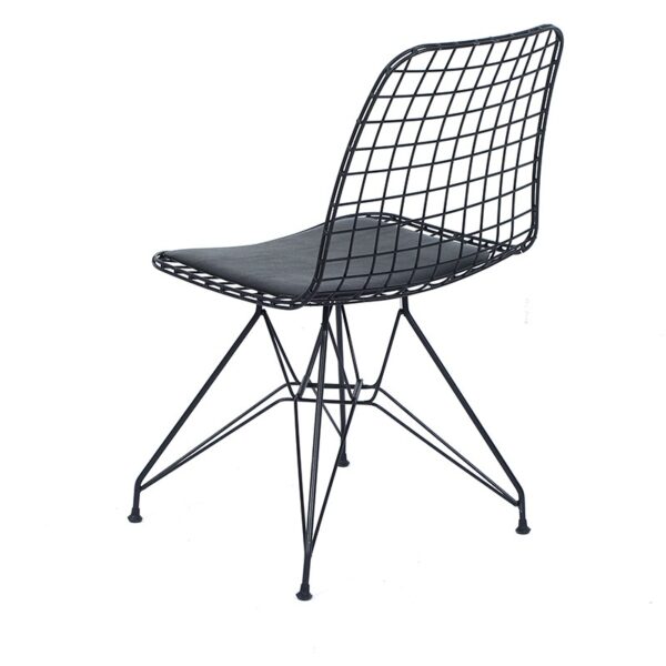 Tivoli Καρέκλα Μεταλλική Μαύρη (46x56x77)cm