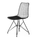 Tivoli Καρέκλα Μεταλλική Μαύρη (46x56x77)cm