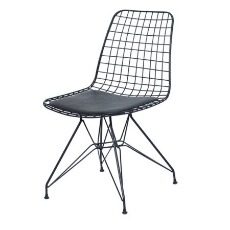 Artekko Tivoli Καρέκλα Μεταλλική Μαύρη (46x56x77)cm