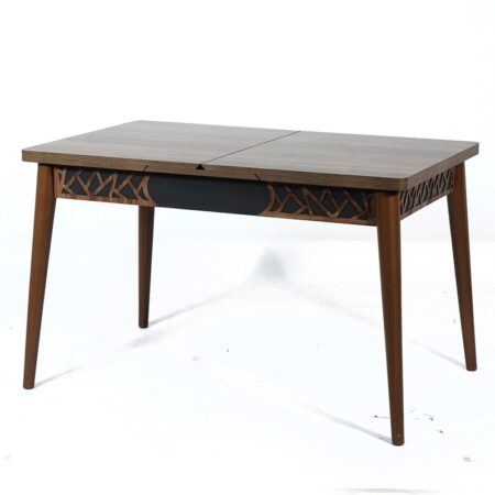 Mira Τραπέζι Επεκτεινόμενο MDF Καφέ (130+35x80x75)cm